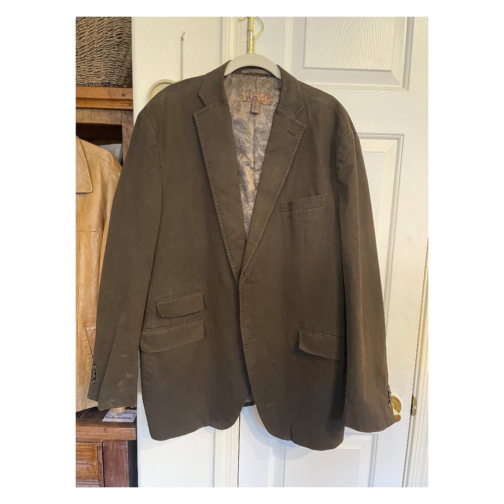 Blue Pronto Uono Cotton Brown Grunge Men's Blazer XL Casual Sport Jacket